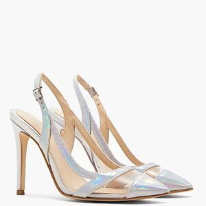 Guess Chaffee Slingback Silver Pumps